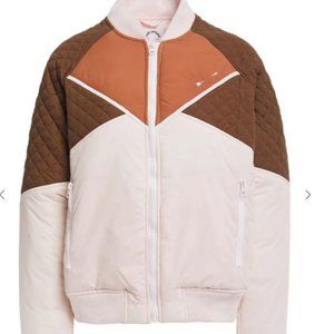 NWT THE UPSIDE Color-block quilted shell jacket